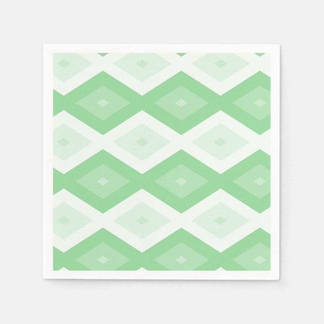 Apple green diamond pattern napkin (Front)