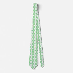 Apple green diamond pattern tie