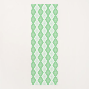 Apple green diamond pattern yoga mat