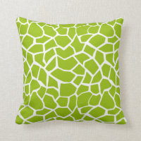 Apple Green Giraffe Animal Print