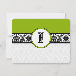 Apple Green Response Card- Text on Matte Side