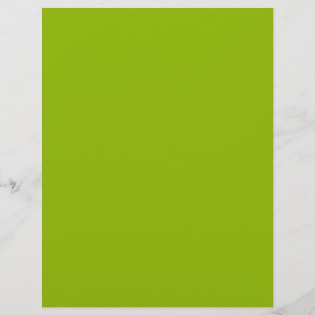 Apple green (solid colour)  custom letterhead (Front)