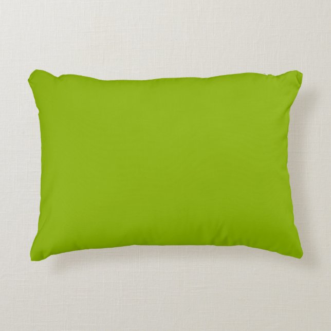 Apple green (solid colour)  decorative cushion (Front)