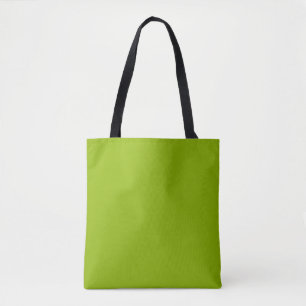 Apple green (solid colour) tote bag