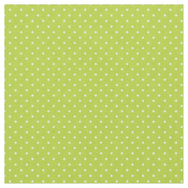 Apple Green Tiny Dots Fabric (Close Up)
