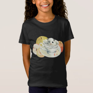 Apple Hamster In Teacup Yummy Fruit Food Sweet Gui T-Shirt