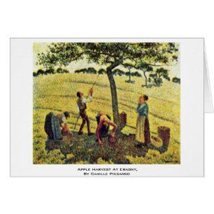 Apple Harvest At Eragny, By Camille Pissarro