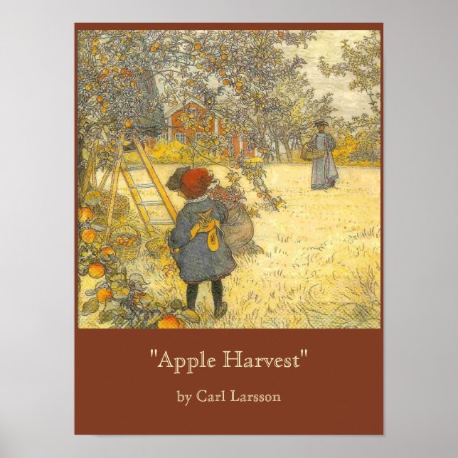 Apple Harvest by Carl Larsson Poster (Front)