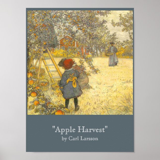 Apple Harvest by Carl Larsson Poster (Front)