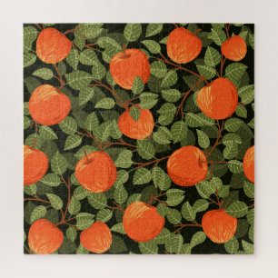 Apple Harvest: Green Leaves Vintage Jigsaw Puzzle