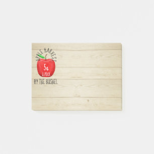 Apple Harvest Vintage Sign Post-it Notes