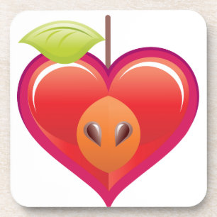 Apple Heart Coaster