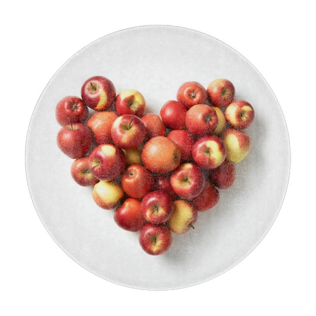 Apple Heart Cutting Board (Front)