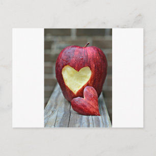 Apple Heart Postcard