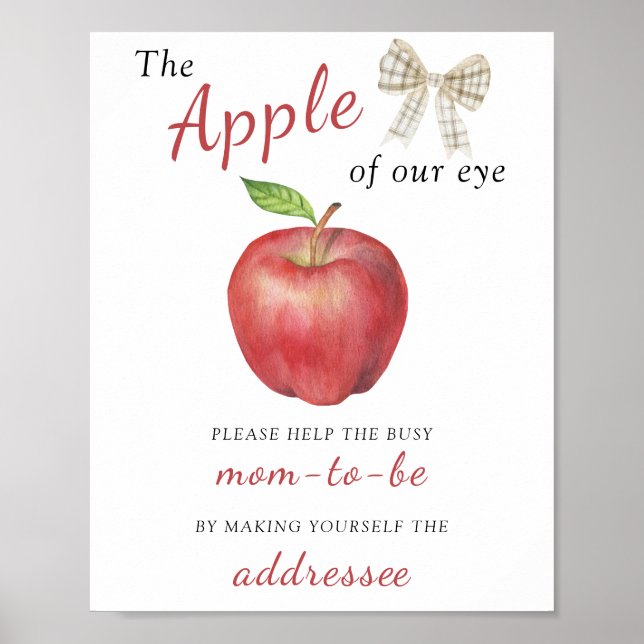 Apple - Help the Busy Mum-to-Be Addressee Poster (Front)