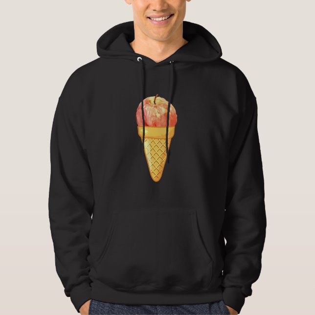 Apple Ice Cream   Fruit And Ice Cream Collection 1 Hoodie (Front)