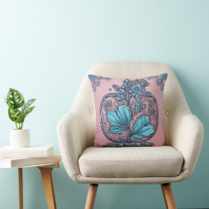 Apple in Crystal Lace AI art Cushion