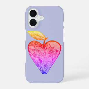 Apple in heart shape iPhone 16 case