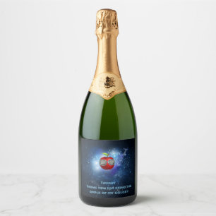 Apple in Thankful Galaxy Sparkling Wine Label