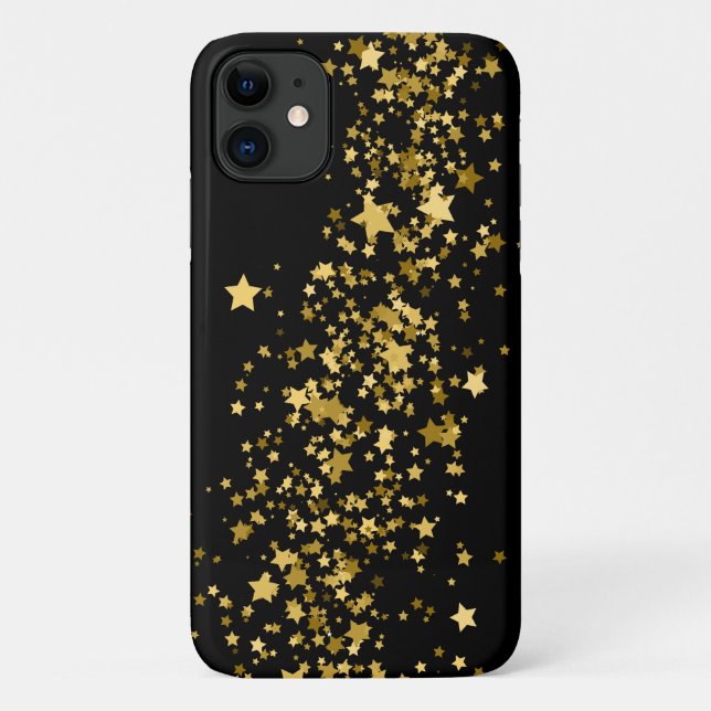 Apple iPhone 11 Case-Gold Stars Case-Mate iPhone Case (Back)
