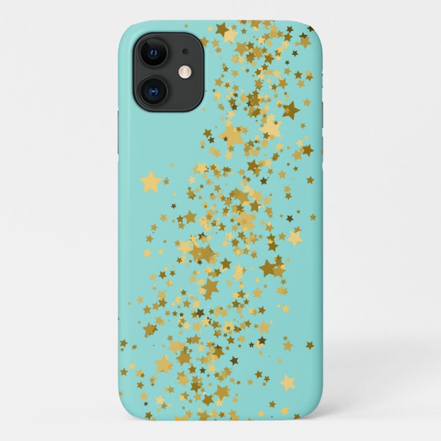 Apple iPhone 11 Case-Gold Stars Case-Mate iPhone Case (Back)
