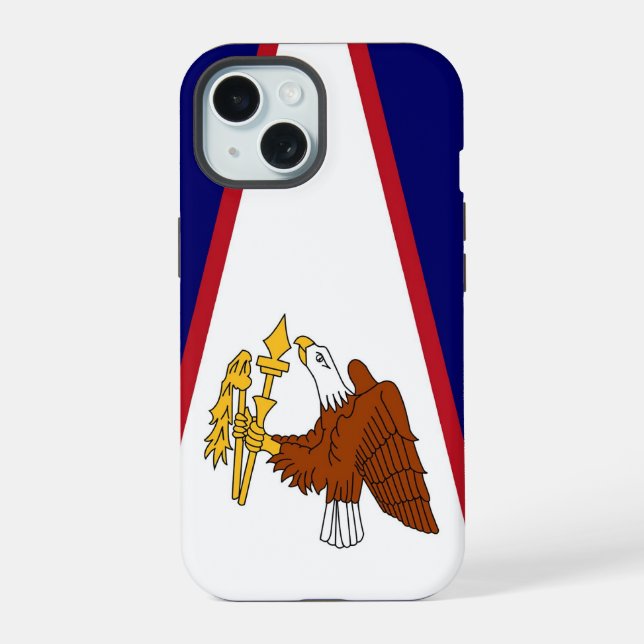Apple iPhone 15 Case-Mate with American Samoa flag Case (Back)