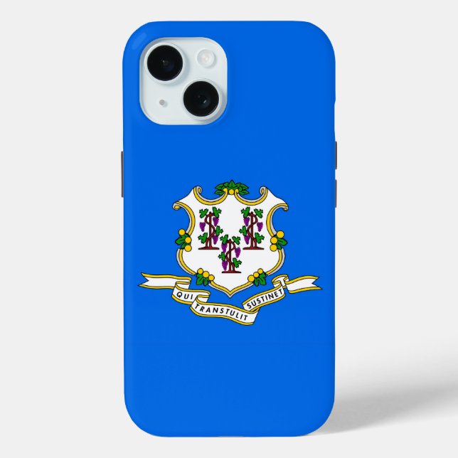 Apple iPhone 15 Case-Mate with Connecticut flag Case (Back)