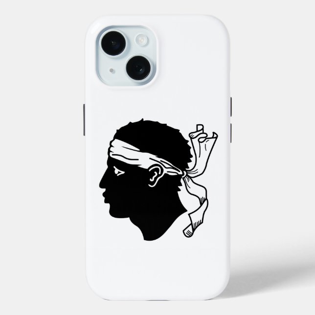 Apple iPhone 15 Case-Mate with Corsica flag Case (Back)