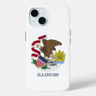 Apple iPhone 15 Case-Mate with Illinois flag Case