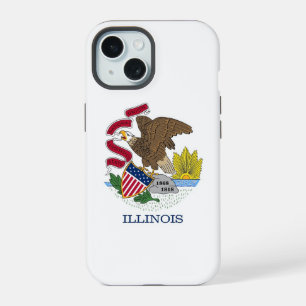 Apple iPhone 15 Case-Mate with Illinois flag Case