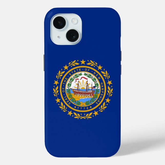 Apple iPhone 15 Case-Mate with New Hampshire flag Case (Back)