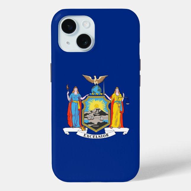Apple iPhone 15 Case-Mate with New York State flag Case (Back)