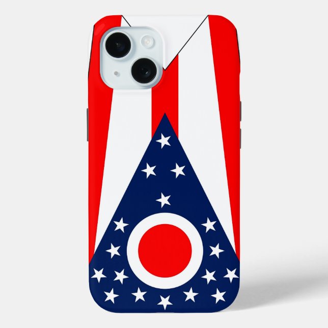 Apple iPhone 15 Case-Mate with Ohio flag Case (Back)