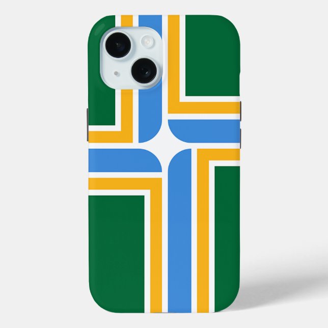 Apple iPhone 15 Case-Mate with Portland flag Case (Back)