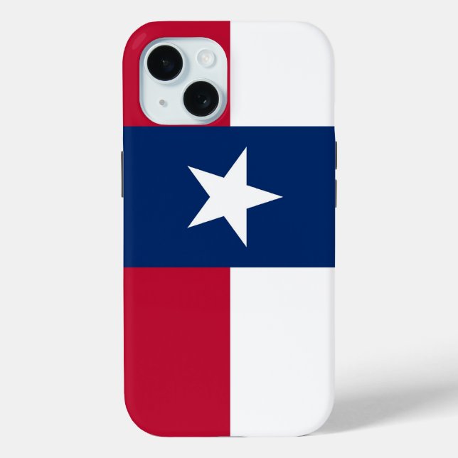 Apple iPhone 15 Case-Mate with Texas flag Case-Mate iPhone Case (Back)