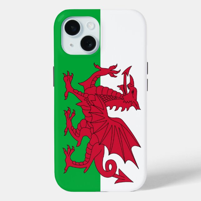 Apple iPhone 15 Case-Mate with Wales flag Case (Back)