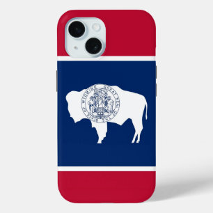 Apple iPhone 15 Case-Mate, Wyoming flag iPhone 15 Case