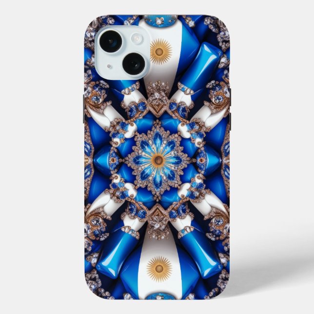 Apple iPhone 15 Plus Case, Argentina Colours Case-Mate iPhone Case (Back)