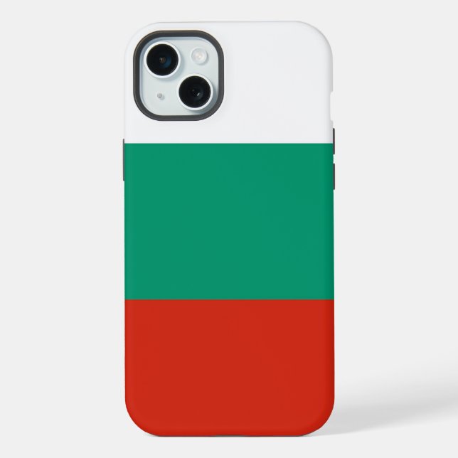 Apple iPhone 15 Plus Case, Bulgaria flag Case (Back)