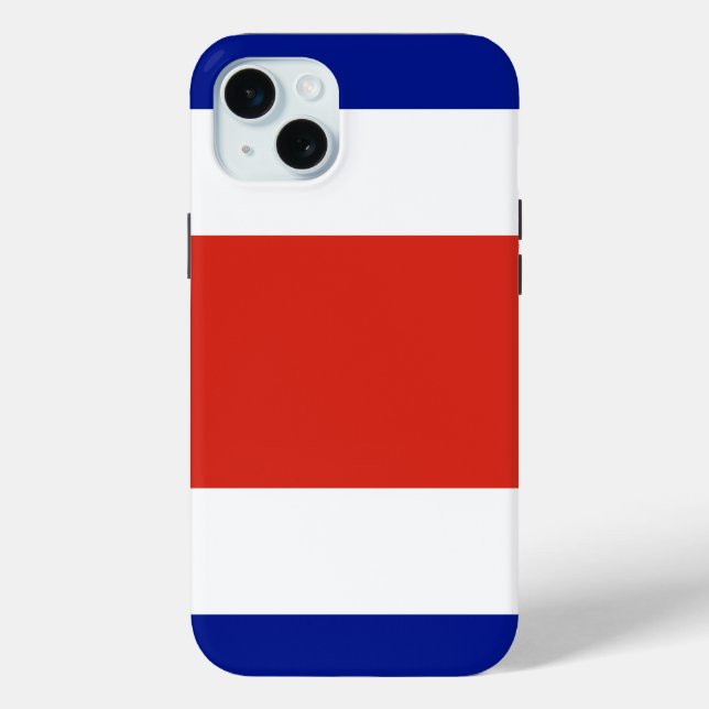 Apple iPhone 15 Plus Case, Costa Rica flag Case-Mate iPhone Case (Back)