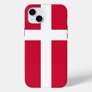 Apple iPhone 15 Plus Case, Denmark flag Mini Case