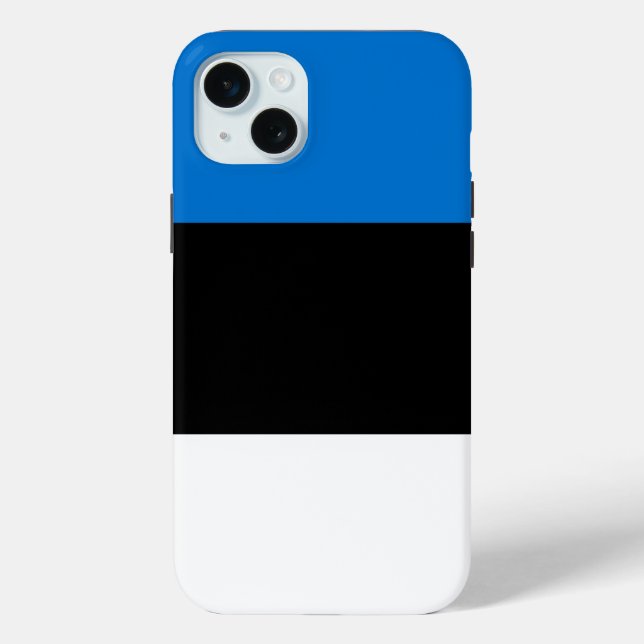 Apple iPhone 15 Plus Case, Estonia flag Case-Mate iPhone Case (Back)