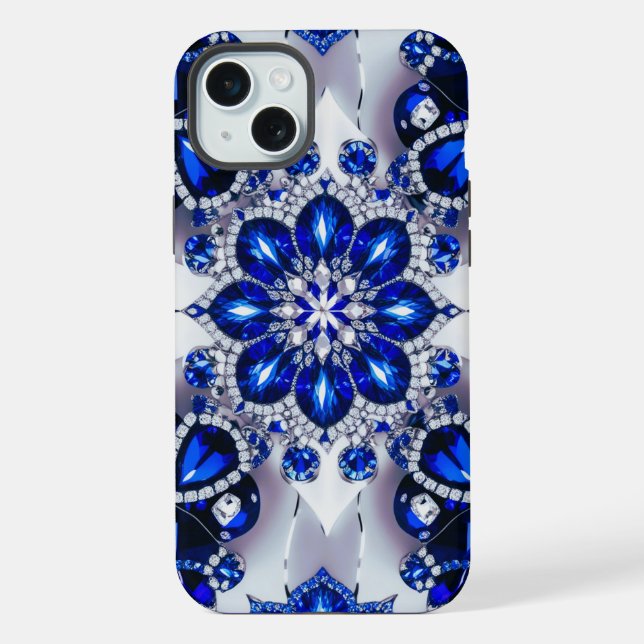 Apple iPhone 15 Plus Case, Finland colours Case (Back)