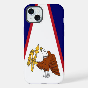 Apple iPhone 15 Plus Case-Mate American Samoa flag Case