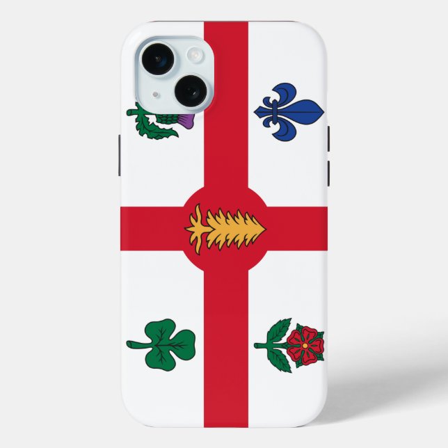 Apple iPhone 15 Plus Case, Montreal flag Case-Mate iPhone Case (Back)