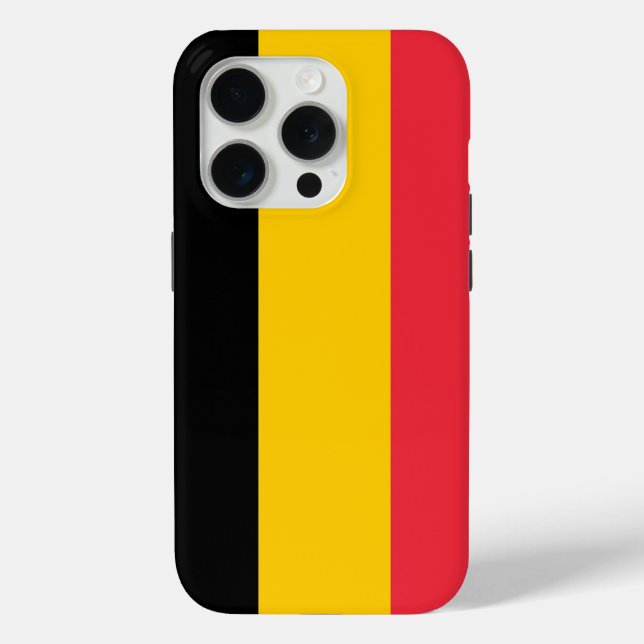 Apple iPhone 15 Pro Case-Mate, Belgium flag Case-Mate iPhone Case (Back)