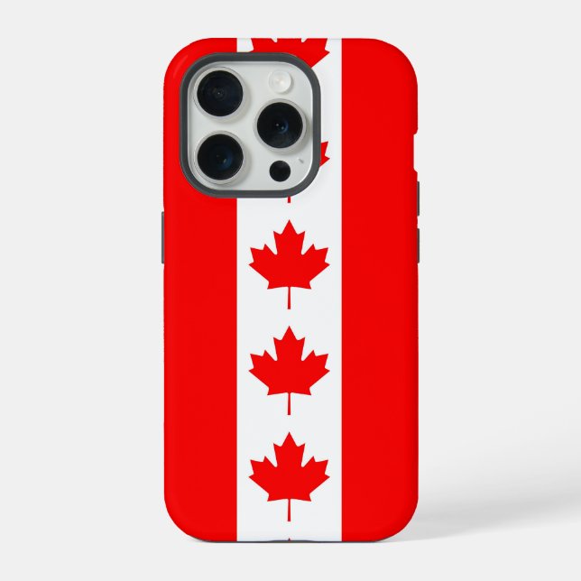 Apple iPhone 15 Pro Case-Mate, Canada flag Case (Back)