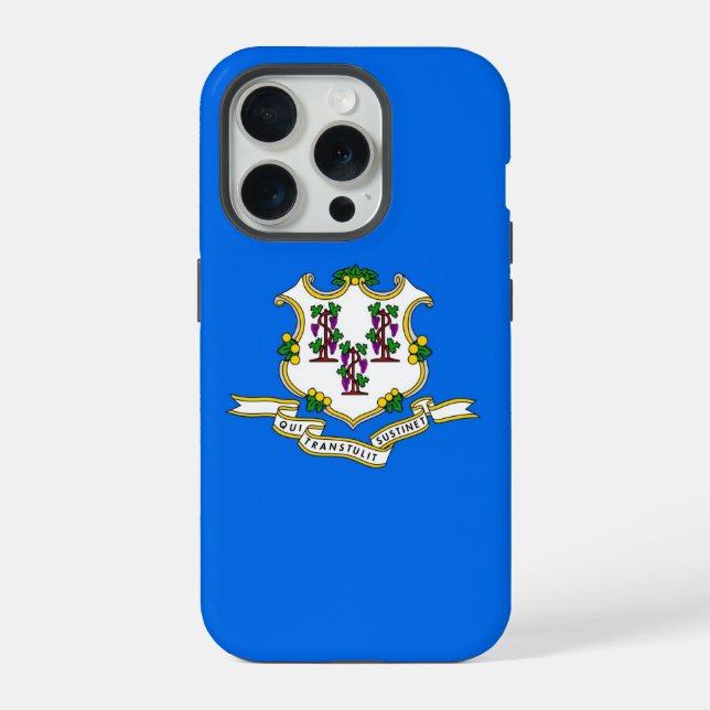 Apple iPhone 15 Pro Case-Mate, Connecticut flag Case (Back)