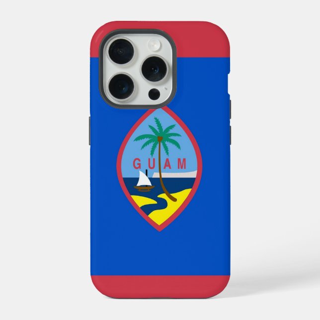 Apple iPhone 15 Pro Case-Mate Guam flag Case (Back)