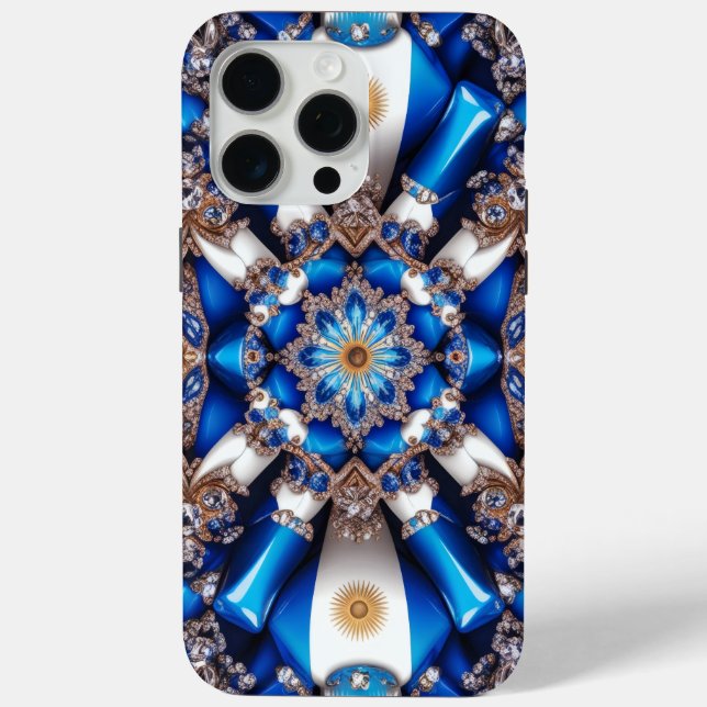 Apple iPhone 15 Pro Max Case, Argentina Colours Case-Mate iPhone Case (Back)